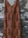 Mutedance 25 Spring/Summer Linen/Silk Printed Long Skirt MD-MD25SS114-ROSE MD25SS113